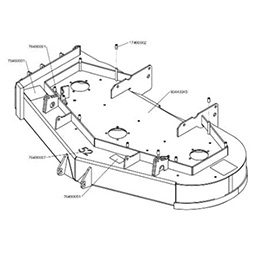 98440004 Wright Stander Cutter Deck Assembly, 52 Wzk