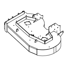 98480010 Wright Stander Cutter Deck Weldment, 42 Wses/Wsr