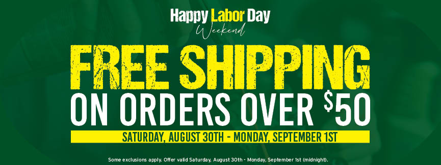 FREE SHIPPING On Orders Over $50!