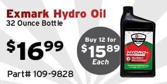 Exmark 109-9828 Hydro Oil In-Stock!