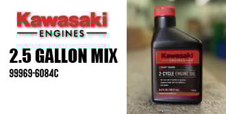 Kawasaki 99969-6084C 2-cycle 2.5 Gallon. Mix