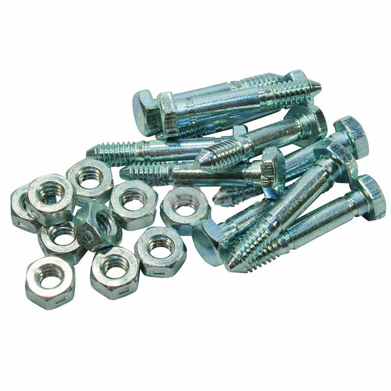 ST824 10 Pack Snow Blower Shear Pins With Nuts For Ariens ST524 ST624 ST724 