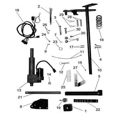 79103700 Gravely Powered Deck Lift - ProPartsDirect