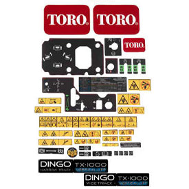 Toro 139 4851 Dingo Tx 1000 Decal Kit Propartsdirect
