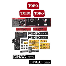 Toro Dingo 139 4852 Dingo 220 323 Decal Kit Propartsdirect
